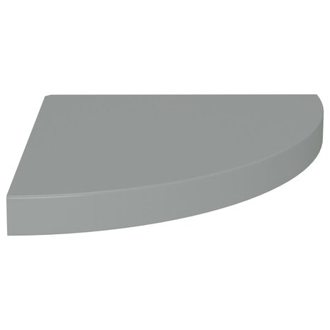 Hoekschap zwevend 35x35x3,8 cm MDF grijs 2