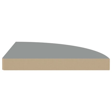 Hoekschap zwevend 35x35x3,8 cm MDF grijs 4