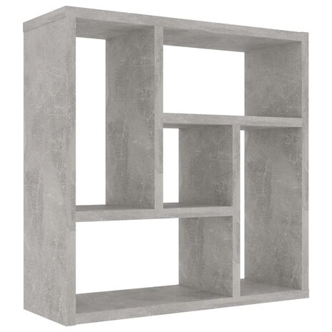 Wandschap 45,1x16x45,1 cm bewerkt hout betongrijs 2