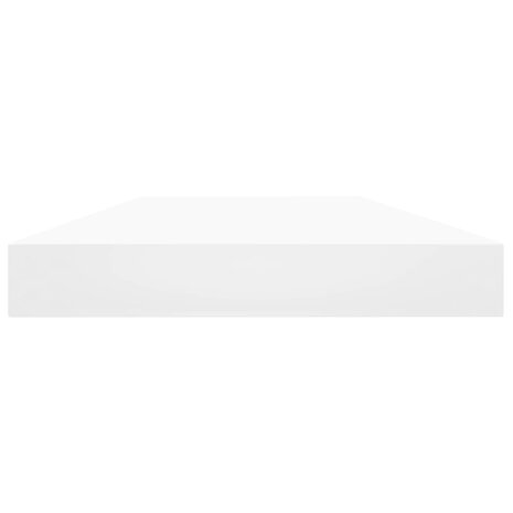 Wandschappen 4 st 40x10x1,5 cm bewerkt hout wit 3