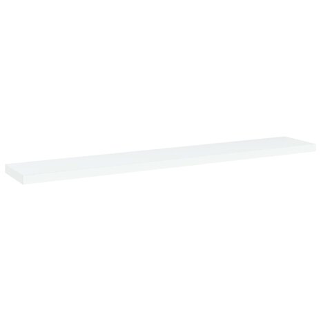 Wandschappen 4 st 60x10x1,5 cm bewerkt hout wit 2