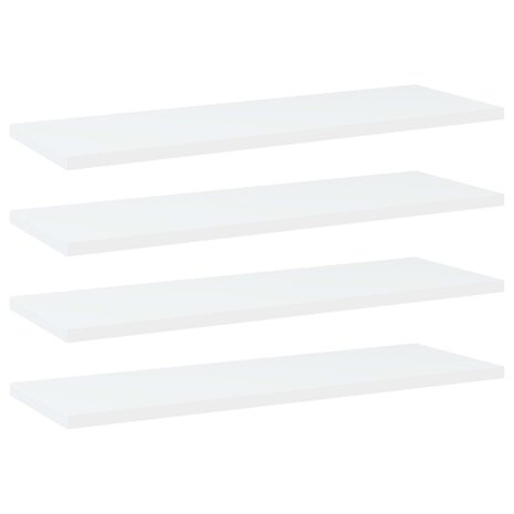 Wandschappen 4 st 60x20x1,5 cm bewerkt hout wit 1