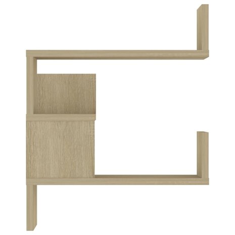 Hoekwandschap 40x40x50 cm bewerkt hout sonoma eikenkleurig 6