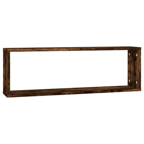 Wandschappen kubus 2 st 80x15x26,5 cm hout gerookt eikenkleurig 5