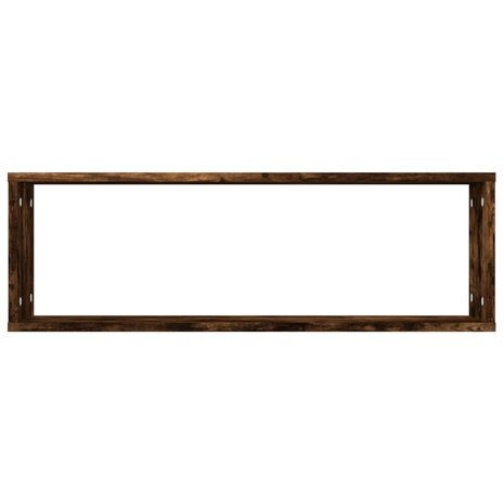Wandschappen kubus 2 st 80x15x26,5 cm hout gerookt eikenkleurig 6