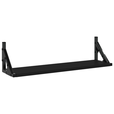 Wandschappen 2 st 60x15x15,5 cm zwart 4