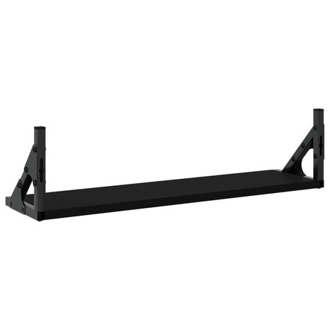Wandschappen 2 st 60x15x15,5 cm zwart 7
