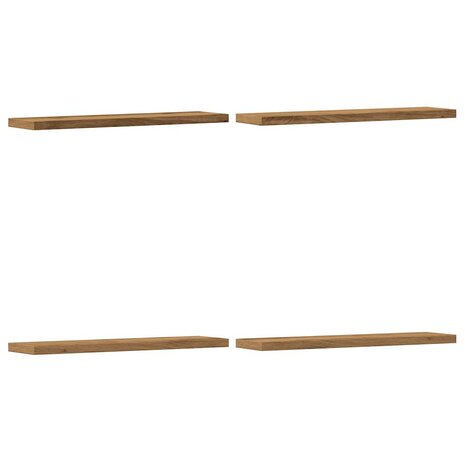 Wandschappen 4 st 40x20x1,5 cm bewerkt hout artisanaal eiken 2