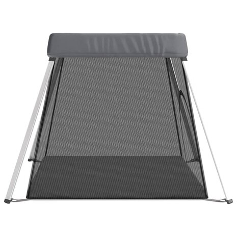 Babybox met matras linnen donkergrijs 5