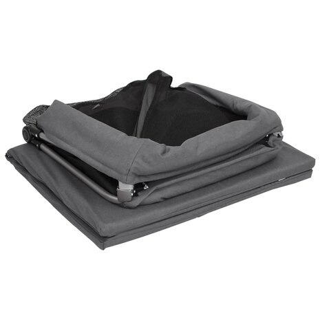 Babybox met matras linnen donkergrijs 9