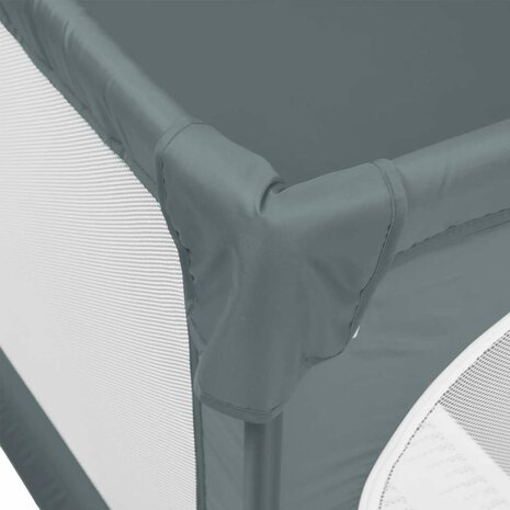 Babybox met 2 deuren oxford stof lichtgrijs 7