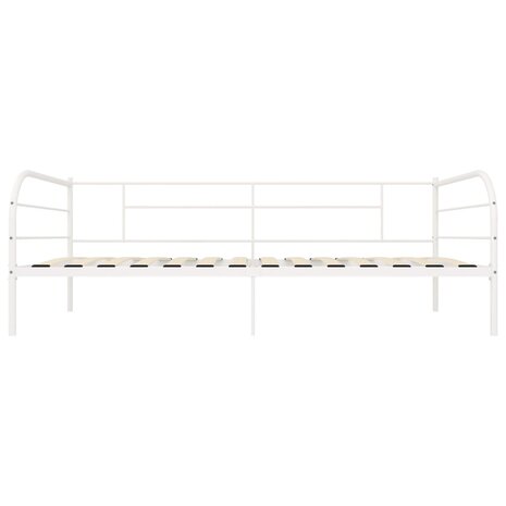 Bedbankframe metaal wit 90x200 cm 4