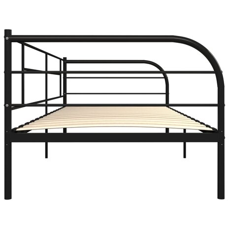 Bedbankframe metaal zwart 90x200 cm  5