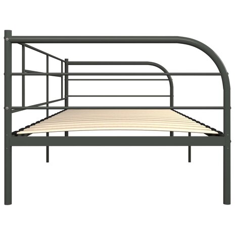 Bedbankframe metaal grijs 90x200 cm 5