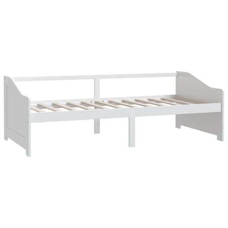 Bedbank 3-zits massief grenenhout 90x200 cm wit 3