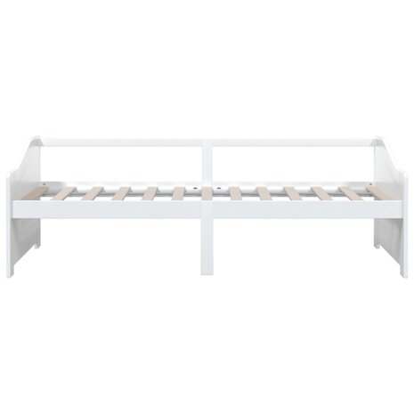 Bedbank 3-zits massief grenenhout 90x200 cm wit 4