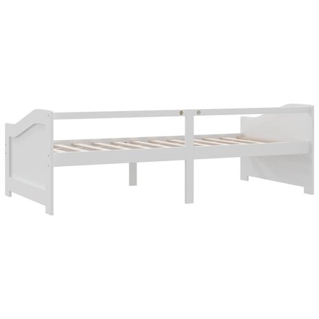 Bedbank 3-zits massief grenenhout 90x200 cm wit 5