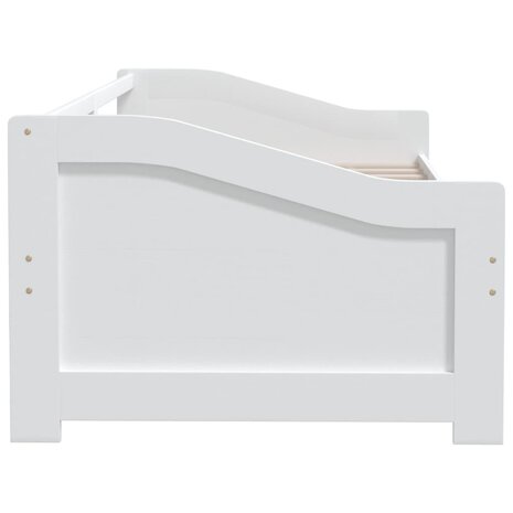 Bedbank 3-zits massief grenenhout 90x200 cm wit 6