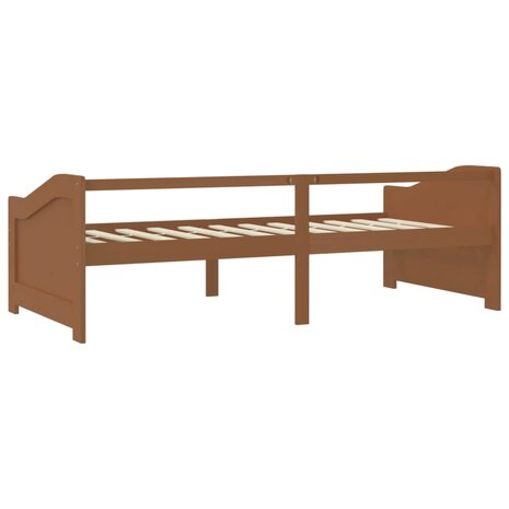 Bedbank 3-zits massief grenenhout honingbruin 90x200 cm 6