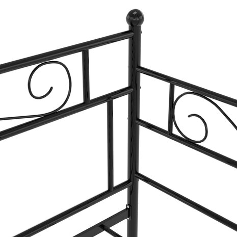 Slaapbankframe metaal zwart 90x200 cm 7