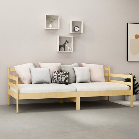 Slaapbank massief grenenhout 90x200 cm 3