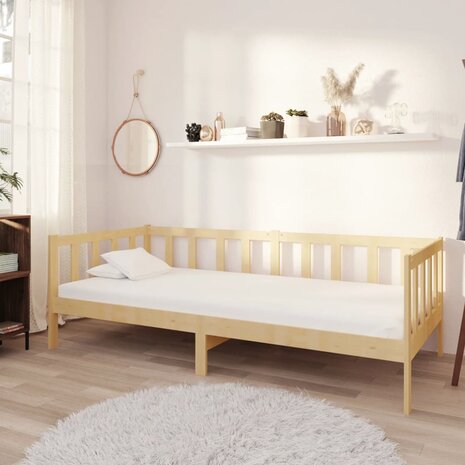 Slaapbank massief grenenhout 90x200 cm 1