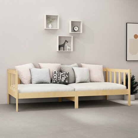 Slaapbank massief grenenhout 90x200 cm 3