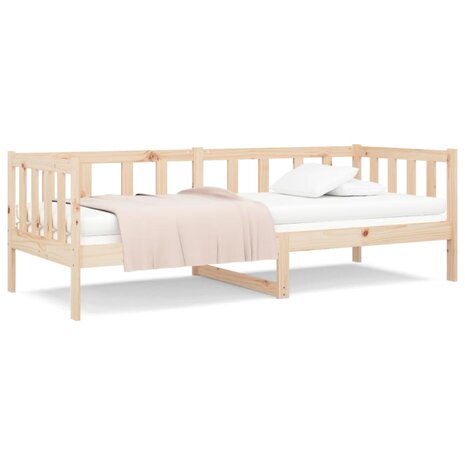 Slaapbank zonder matras 90x190 cm massief grenenhout 2