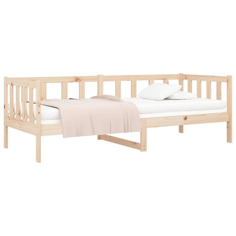 Slaapbank zonder matras 90x190 cm massief grenenhout 3