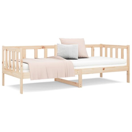 Slaapbank zonder matras 90x190 cm massief grenenhout 5
