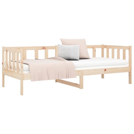 Slaapbank zonder matras 90x190 cm massief grenenhout 6