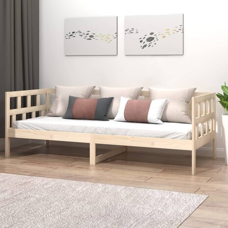 Slaapbank massief grenenhout 90x200 cm 1