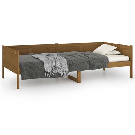 Slaapbank massief grenenhout honingbruin 80x200 cm 2