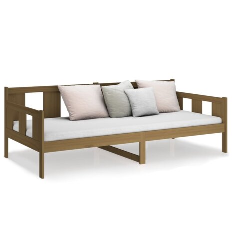 Slaapbank massief grenenhout honingbruin 80x200 cm 5