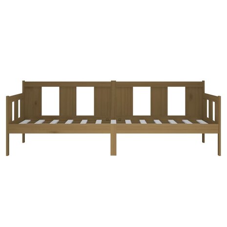 Slaapbank massief grenenhout honingbruin 90x190 cm 7