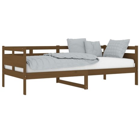 Slaapbank massief grenenhout honingbruin 90x200 cm 3