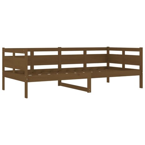 Slaapbank massief grenenhout honingbruin 90x200 cm 4
