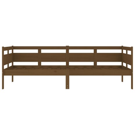Slaapbank massief grenenhout honingbruin 90x200 cm 5