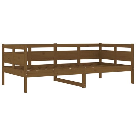 Slaapbank massief grenenhout honingbruin 90x190 cm 4