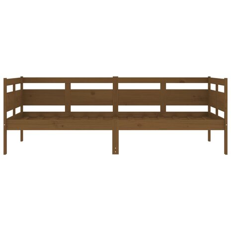 Slaapbank massief grenenhout honingbruin 90x190 cm 5