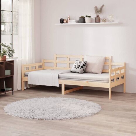 Slaapbank massief grenenhout 80x200 cm 8