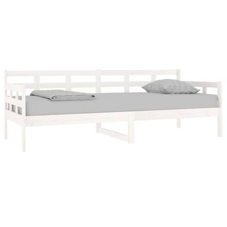 Slaapbank massief grenenhout wit 80x200 cm 3
