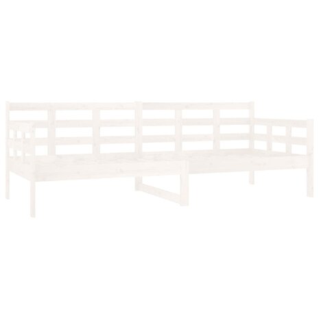 Slaapbank massief grenenhout wit 80x200 cm 7