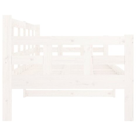 Slaapbank massief grenenhout wit 80x200 cm 9