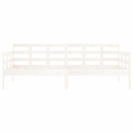Slaapbank massief grenenhout wit 90x190 cm 8