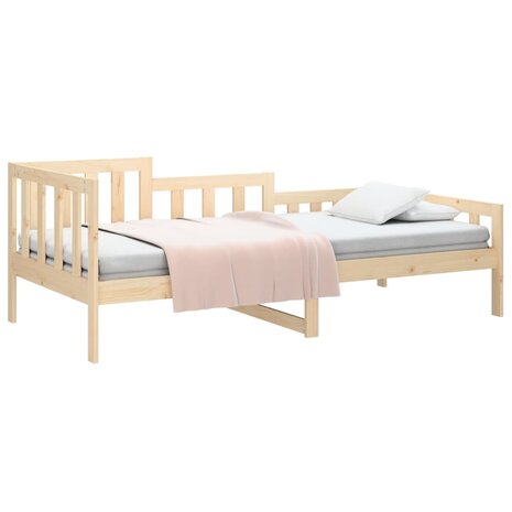 Slaapbank zonder matras 90x200 cm massief grenenhout 3