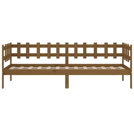 Slaapbank 90x200 cm massief grenenhout honingbruin 8