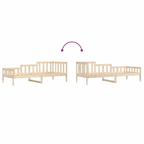 Slaapbank zonder matras 80x200 cm massief grenenhout 8