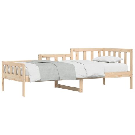 Slaapbank zonder matras 90x190 cm massief grenenhout 3