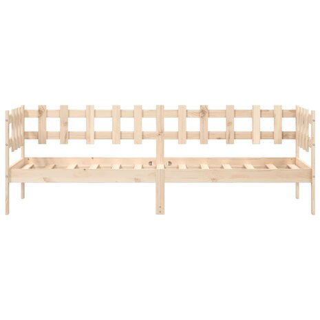 Slaapbank zonder matras 90x200 cm massief grenenhout 4
